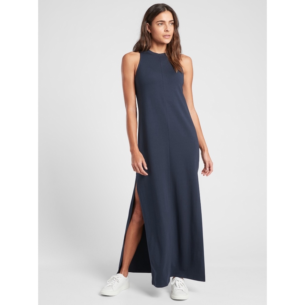 NWT Athleta Destination Maxi Dress Navy Blue